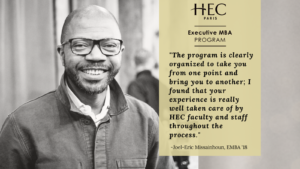HEC Paris Executive MBA Participant Joel-Eric Missainhoun